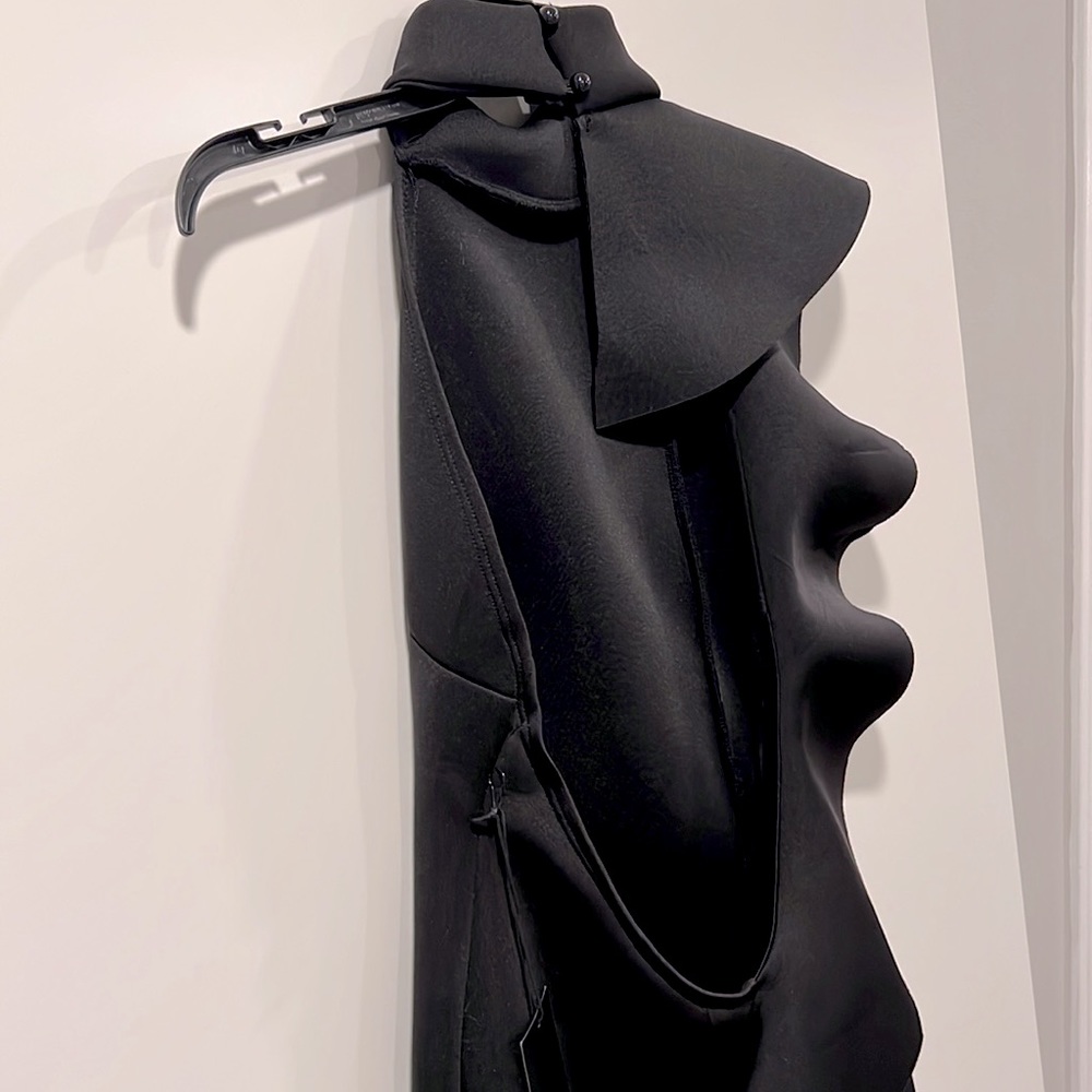 Black Ruffled Dress - Picture 3 of 5